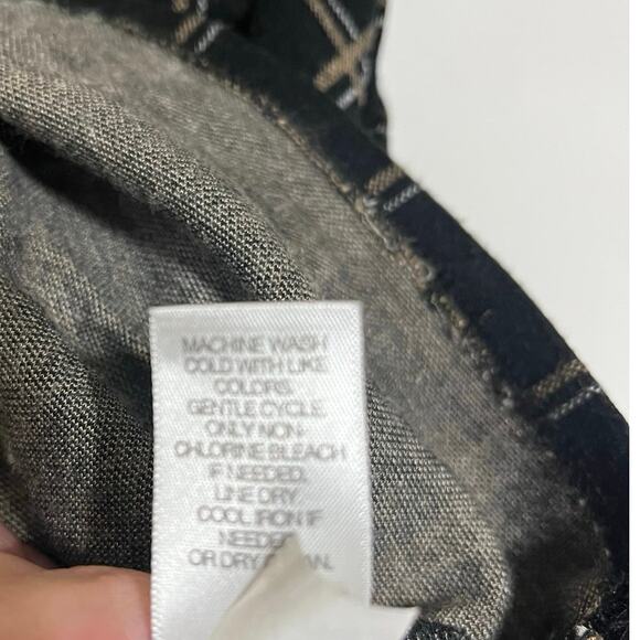 J.Jill Black Plaid Ponte Dress Women’s Large- Workwear Classic With Comfort - Picture 7 of 8